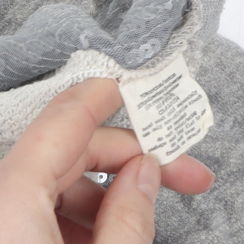 Silence + Noise Women's Grey Sequin Pullover Jumper M