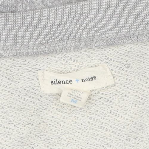 Silence + Noise Women's Grey Sequin Pullover Jumper M