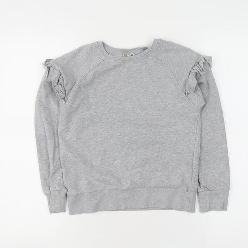 Kenzo Girls Grey Pullover Jumper, Size 10-11, Long Sleeve