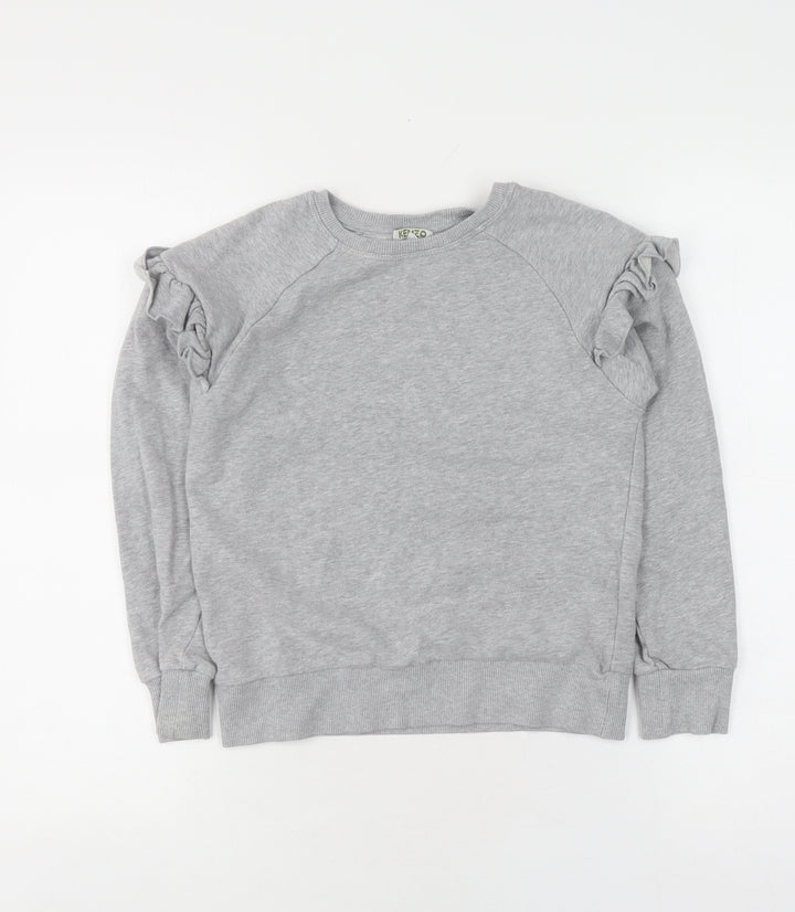 Kenzo Girls Grey Pullover Jumper, Size 10-11, Long Sleeve