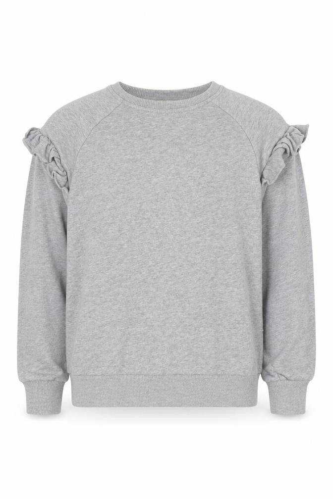 Front view of Kenzo girls’ grey jumper, size 10-11, long sleeve