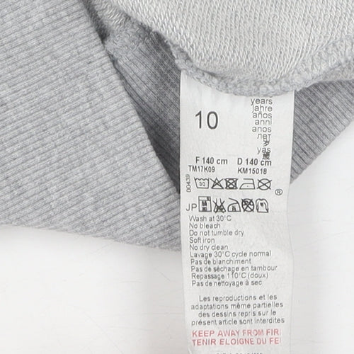 Kenzo Girls Grey Pullover Jumper, Size 10-11, Long Sleeve