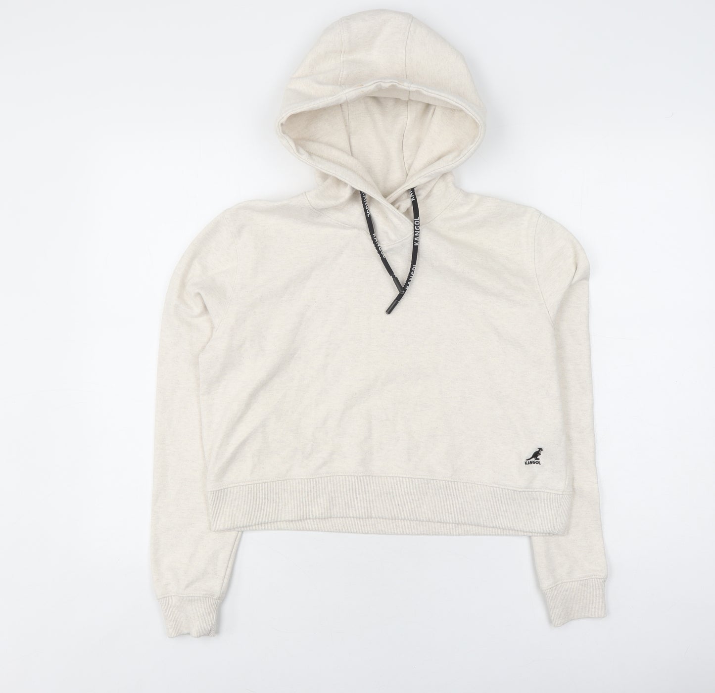 Kangol Women's Beige Hoodie, Size 10, Casual Pullover