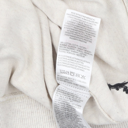 Kangol Women's Beige Hoodie, Size 10, Casual Pullover