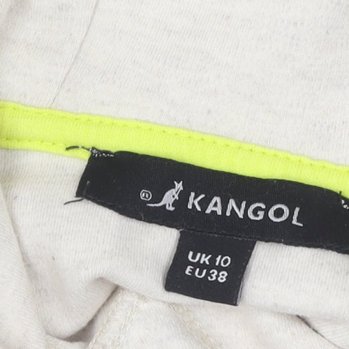 Kangol Women's Beige Hoodie, Size 10, Casual Pullover