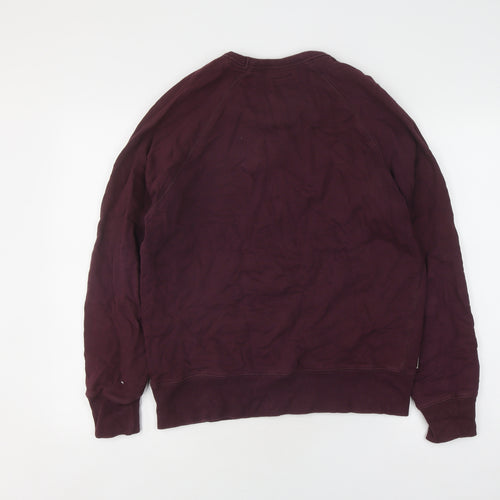 DUFFER Unisex Red Medium Pullover Graphic Sweatshirt