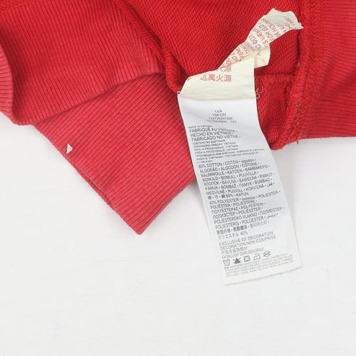 Levi's Red Pullover Hoodie Unisex Adult 164 with Logo
