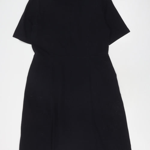 WoolOvers Women's Black M Stretch Sheath Dress