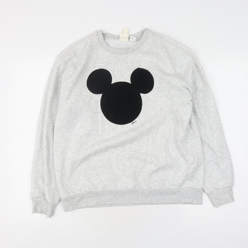 H&M Disney Grey Mickey Mouse Sweatshirt S