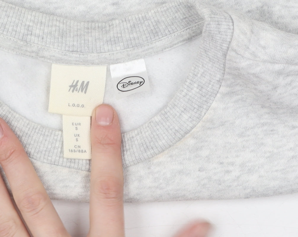 H&M Disney Grey Mickey Mouse Sweatshirt S