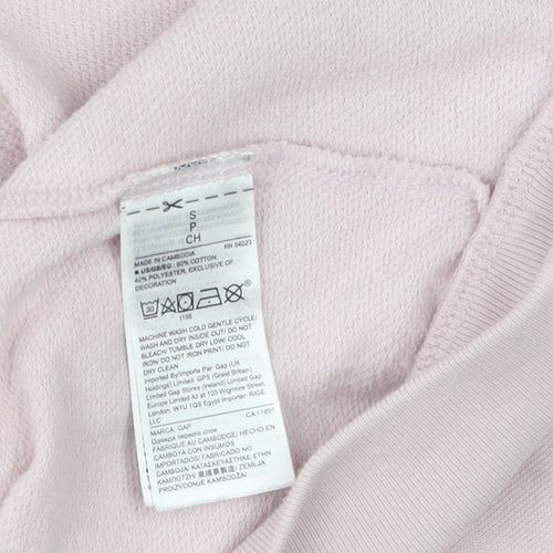 Gap Women's Pink Full Zip Hoodie, Size S, Casual Comfort