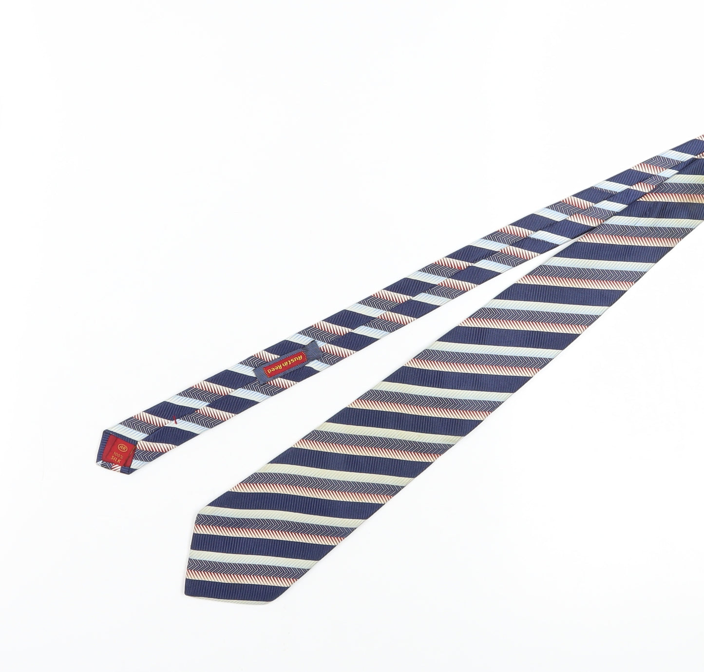 Austin Reed Men's Blue Striped Silk Tie One Size