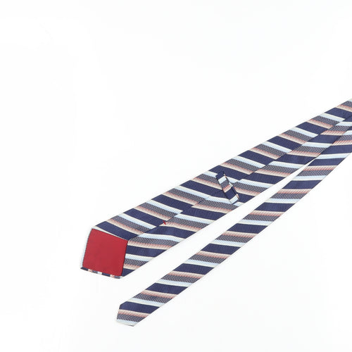 Austin Reed Men's Blue Striped Silk Tie One Size