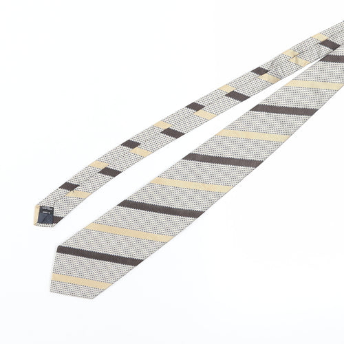 Jaeger Men's Beige Designer Silk Tie One Size