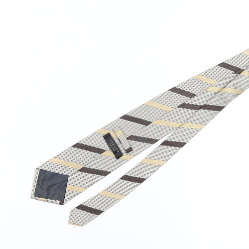 Jaeger Men's Beige Designer Silk Tie One Size