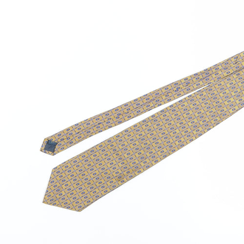 Thomas Nash Men's Bronze Geometric Silk Tie