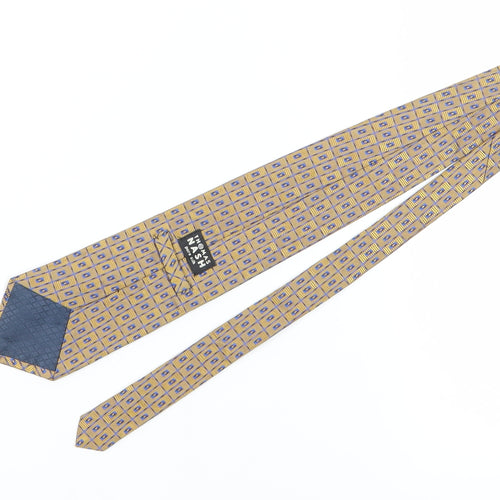 Thomas Nash Men's Bronze Geometric Silk Tie
