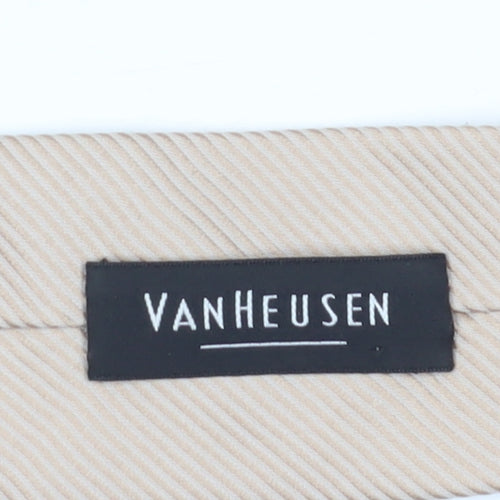 Van Heusen Beige Silk Men's Striped Tie