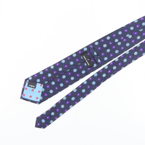 Daniel Hechter Men's Purple Polka Dot Silk Tie