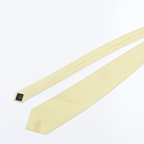 Thomas Nash Men's Yellow Geometric Polyester Tie