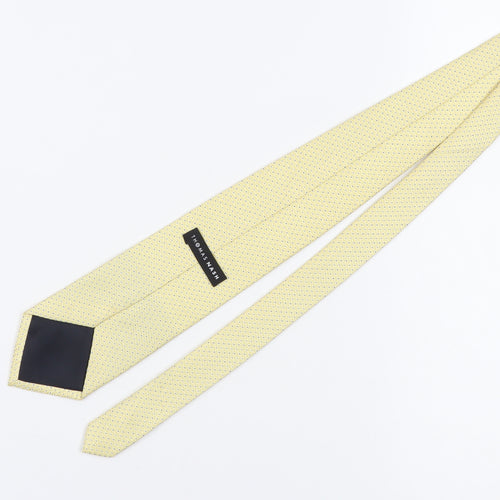 Thomas Nash Men's Yellow Geometric Polyester Tie