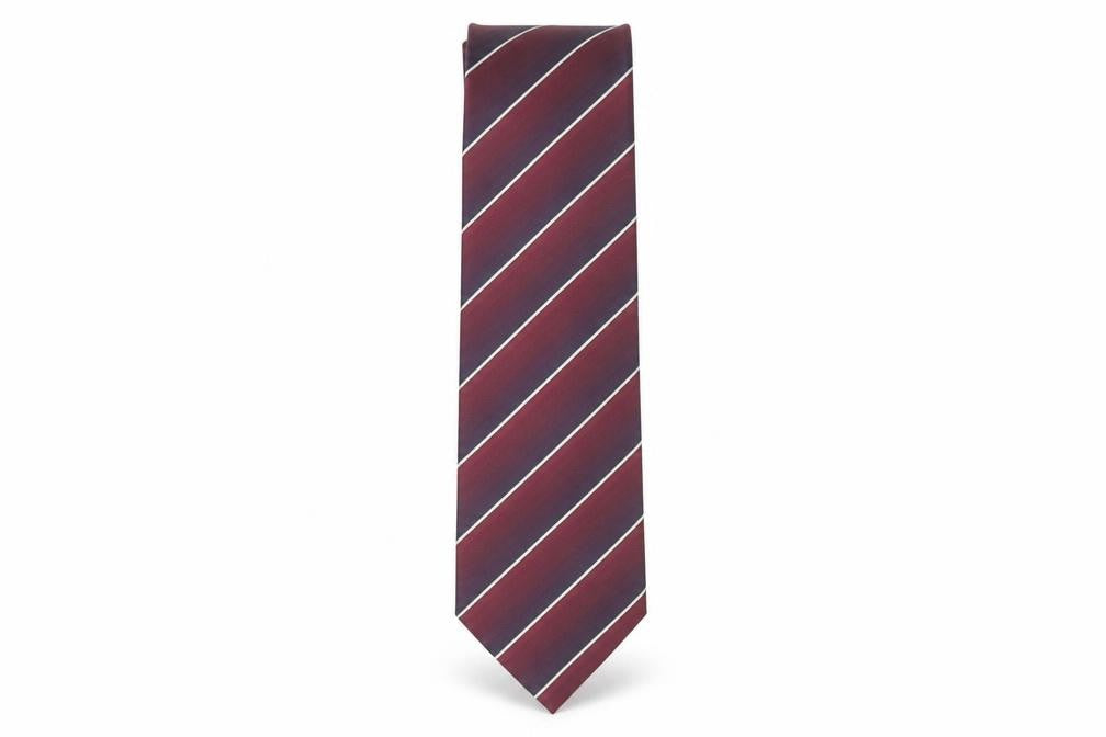 Thomas Nash Men’s Red Striped Tie, Polyester