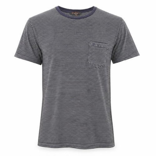 Ben Sherman Men's Grey Striped Cotton T-Shirt Size M
