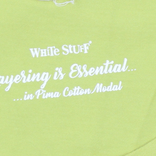 White Stuff Women's Yellow Basic T-Shirt UK Size 10