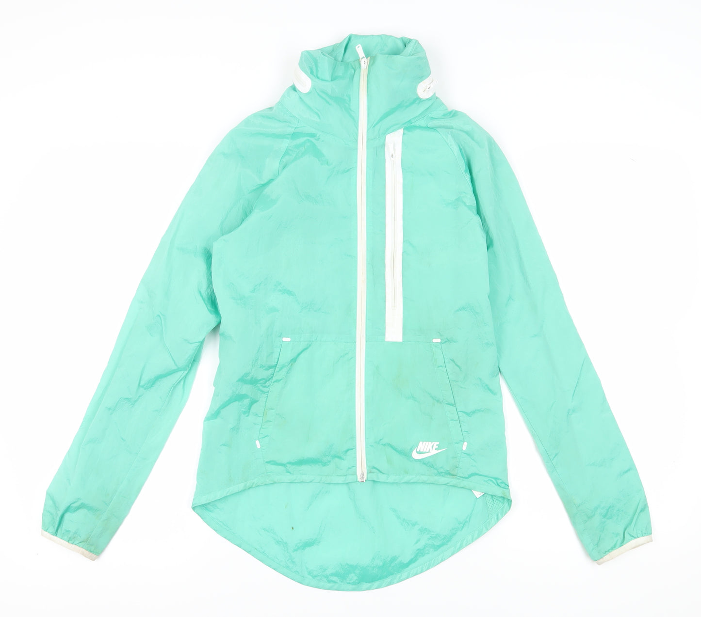 Nike Women’s Green XS Windbreaker Jacket with Logo