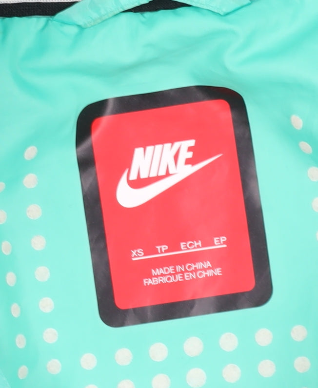 Nike Women’s Green XS Windbreaker Jacket with Logo