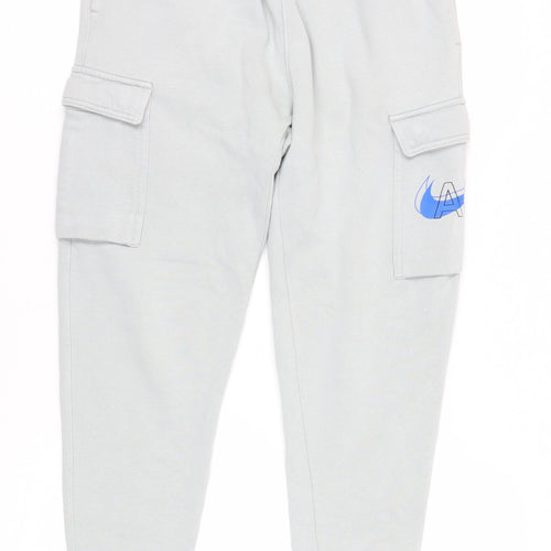 Nike Women's Grey Cargo Fleece Trousers Size S