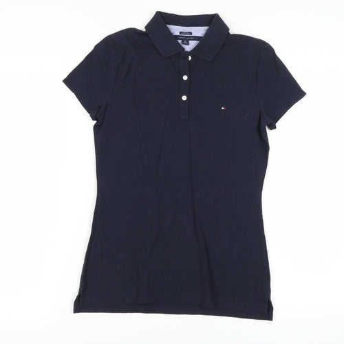 Tommy Hilfiger Women's Black Polo Size S Classic Fit