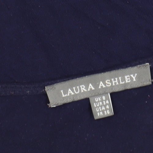 Laura Ashley Women’s Blue Polka Dot Blouse Size 8