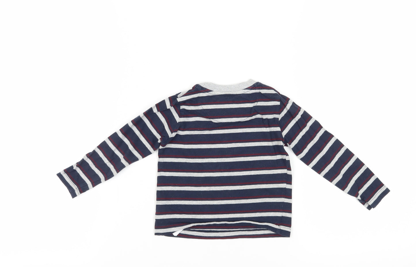 SoulCal & Co Boys Blue Striped Long Sleeve T-Shirt 2-3 Years