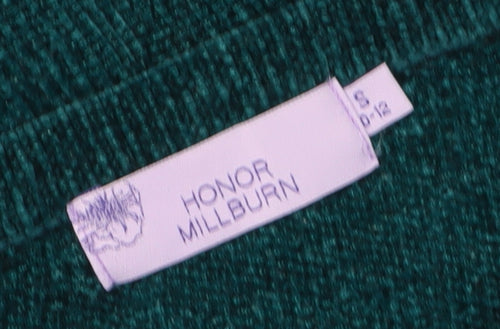 Honor Millburn Women's Green Beaded Pullover Jumper S
