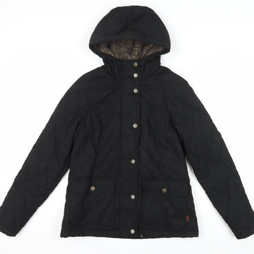 Fatface Women's Black Quilted Jacket Size 10
