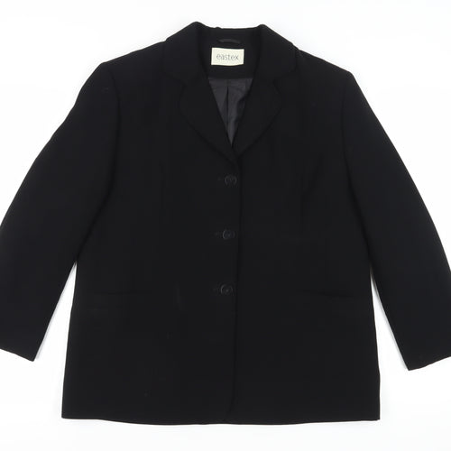 Eastex Women's Black Blazer, Size 12, Business, Lined