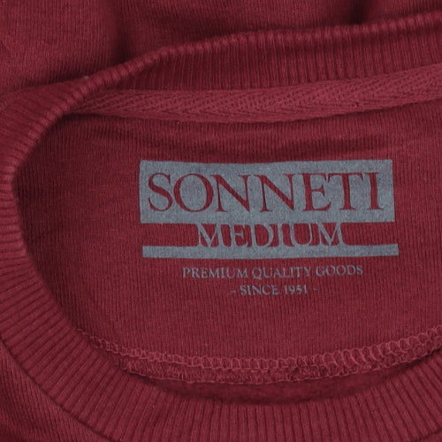 Sonneti Red Graphic Print Unisex Sweatshirt Size 12