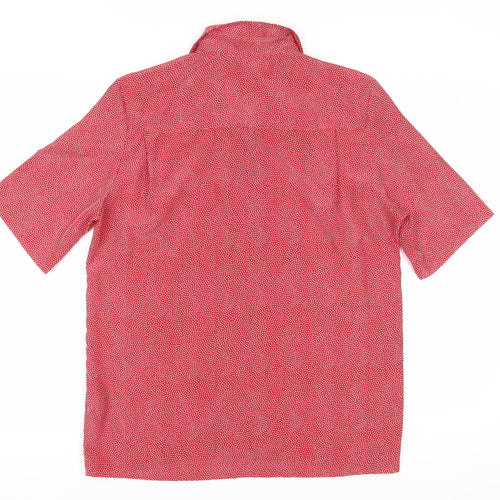 Viyella Women's Red Polka Dot Button-Up Shirt Size 14