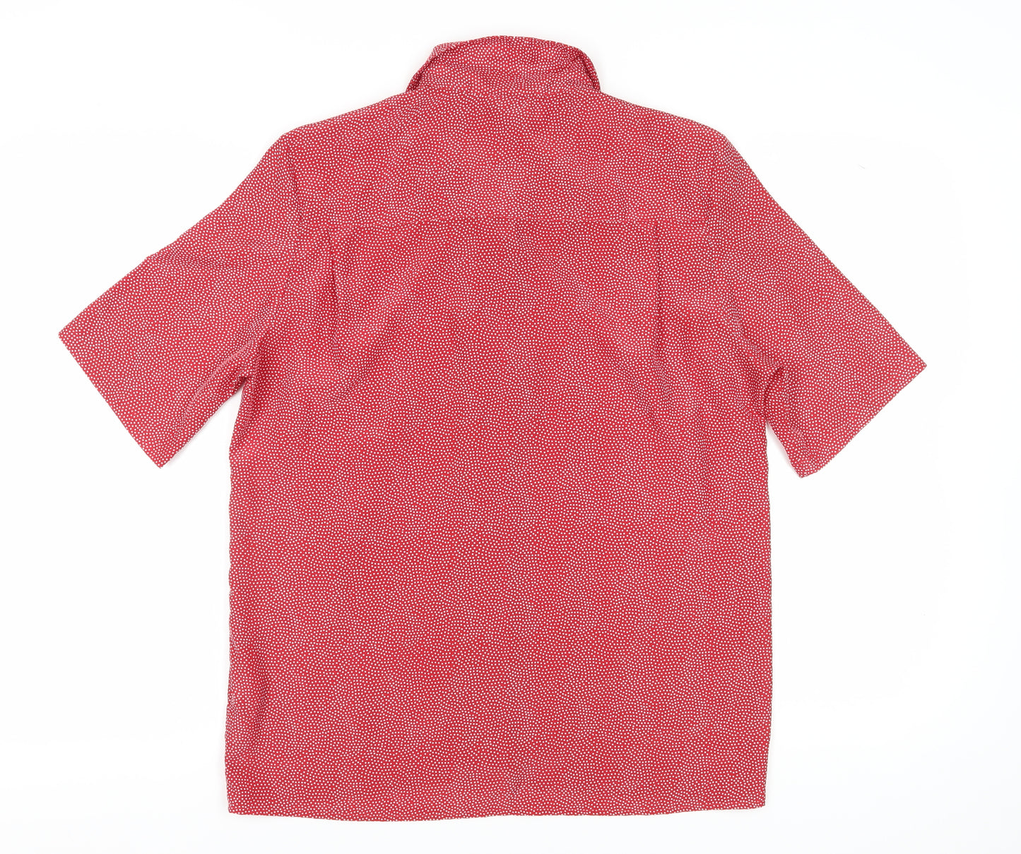 Viyella Women's Red Polka Dot Button-Up Shirt Size 14