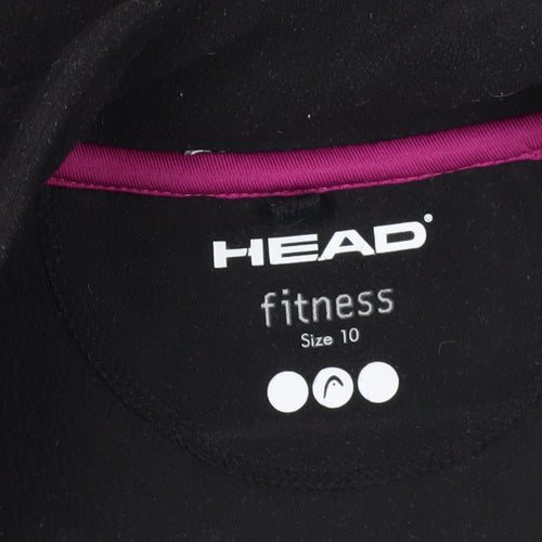 Head Women's Black Fitness Jacket Size 10 Full Zip