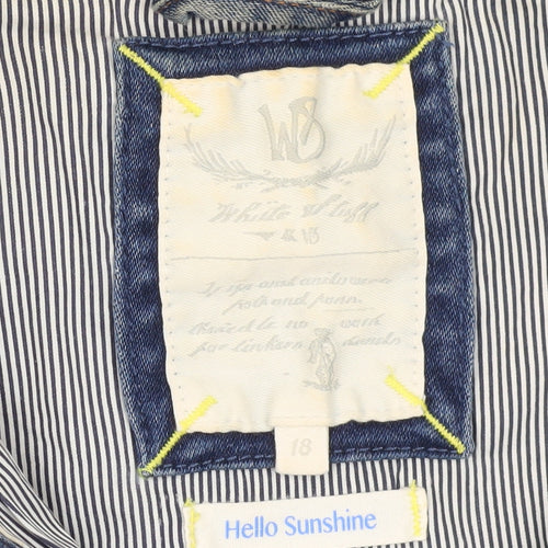 Hello Sunshine Women's Blue Denim Jacket Size 18