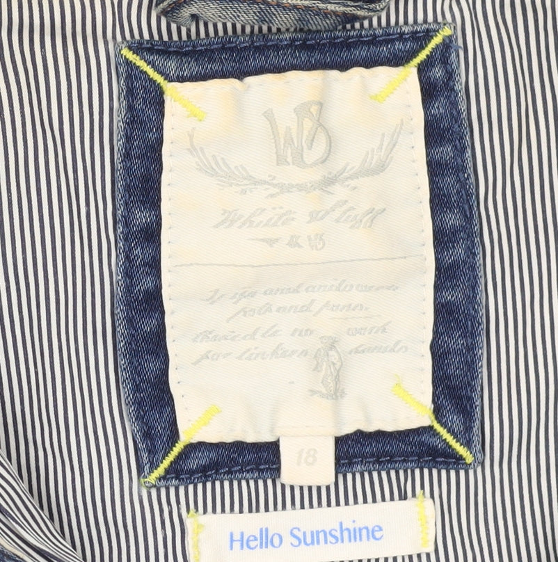 Hello Sunshine Women's Blue Denim Jacket Size 18