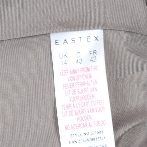 Eastex Women's Grey Check Blazer, Size 14, Classic Fit