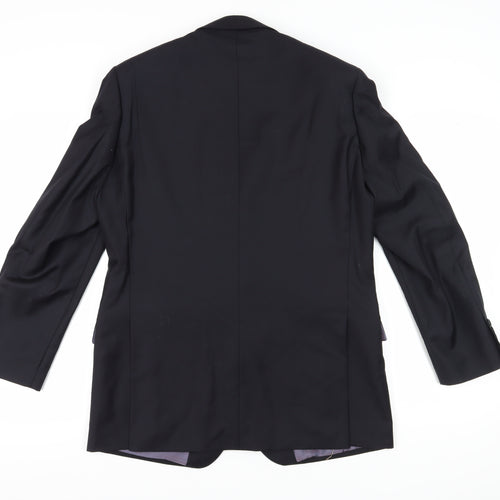 Pierre Cardin Men's Black Wool Blazer 38 REG Formal