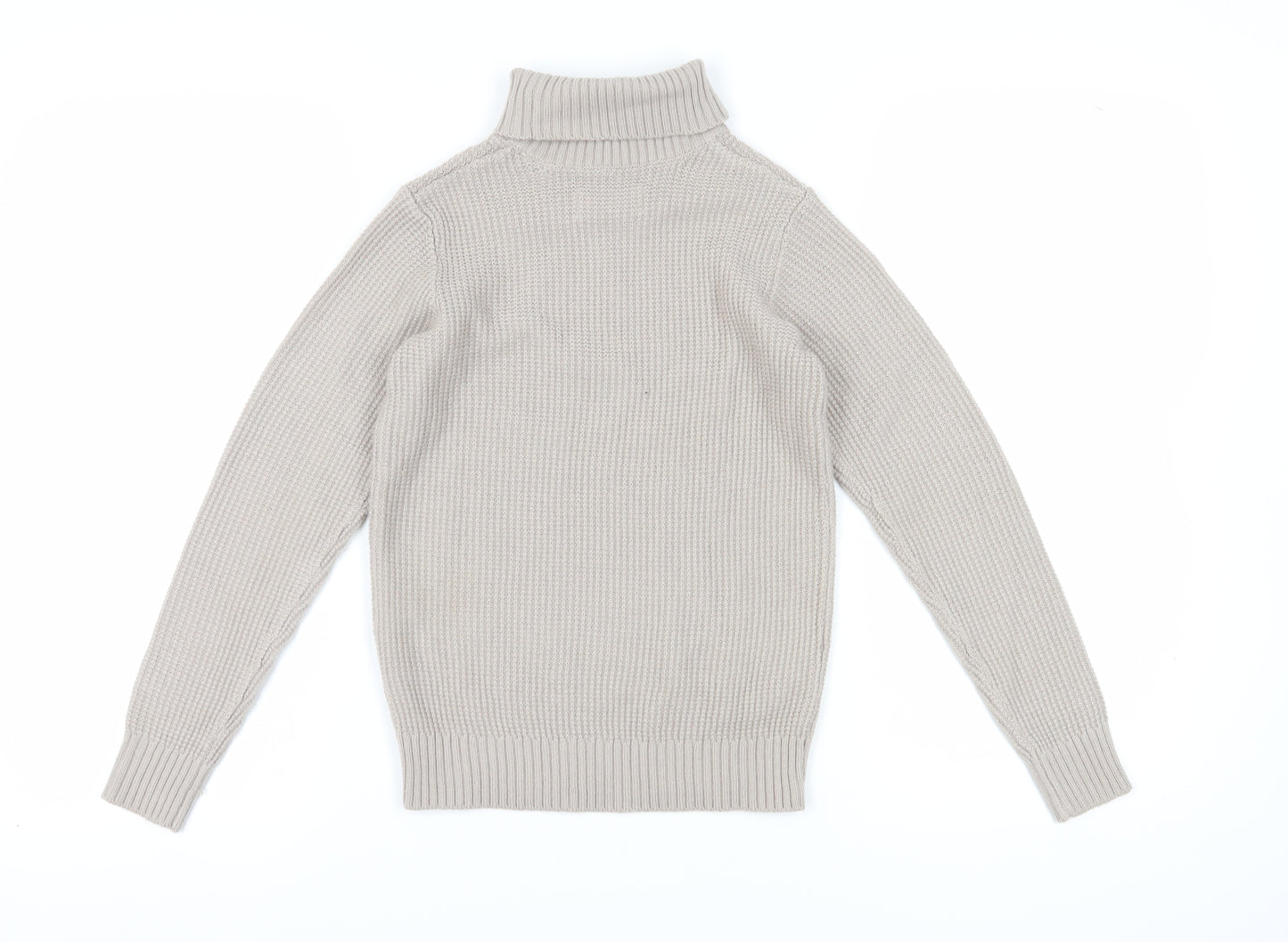 Jack & Jones Unisex Kids Beige Roll Neck Jumper Size 12