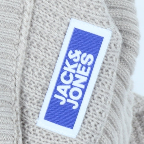 Jack & Jones Unisex Kids Beige Roll Neck Jumper Size 12