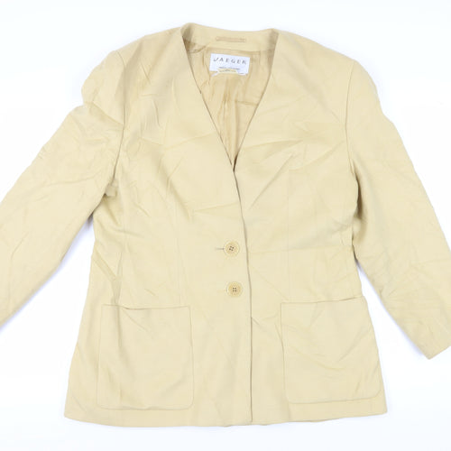 Jaeger Beige Women’s Wool Blazer Size 16