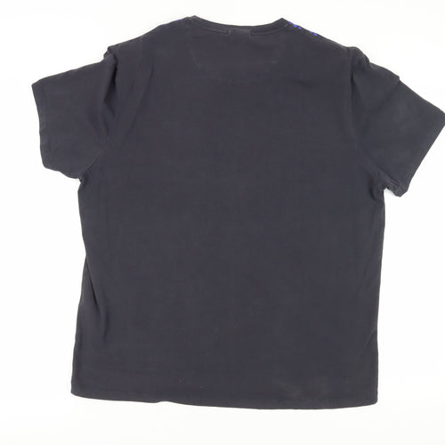 DKNY Black Unisex T-Shirt L Casual Short Sleeve Classic