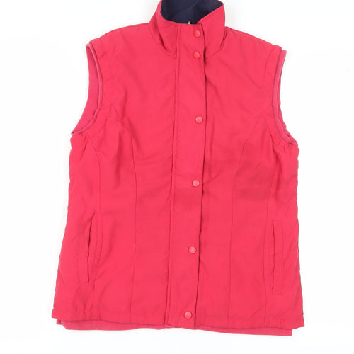 Lyle & Scott Women's Red Waistcoat S, Casual & Lined